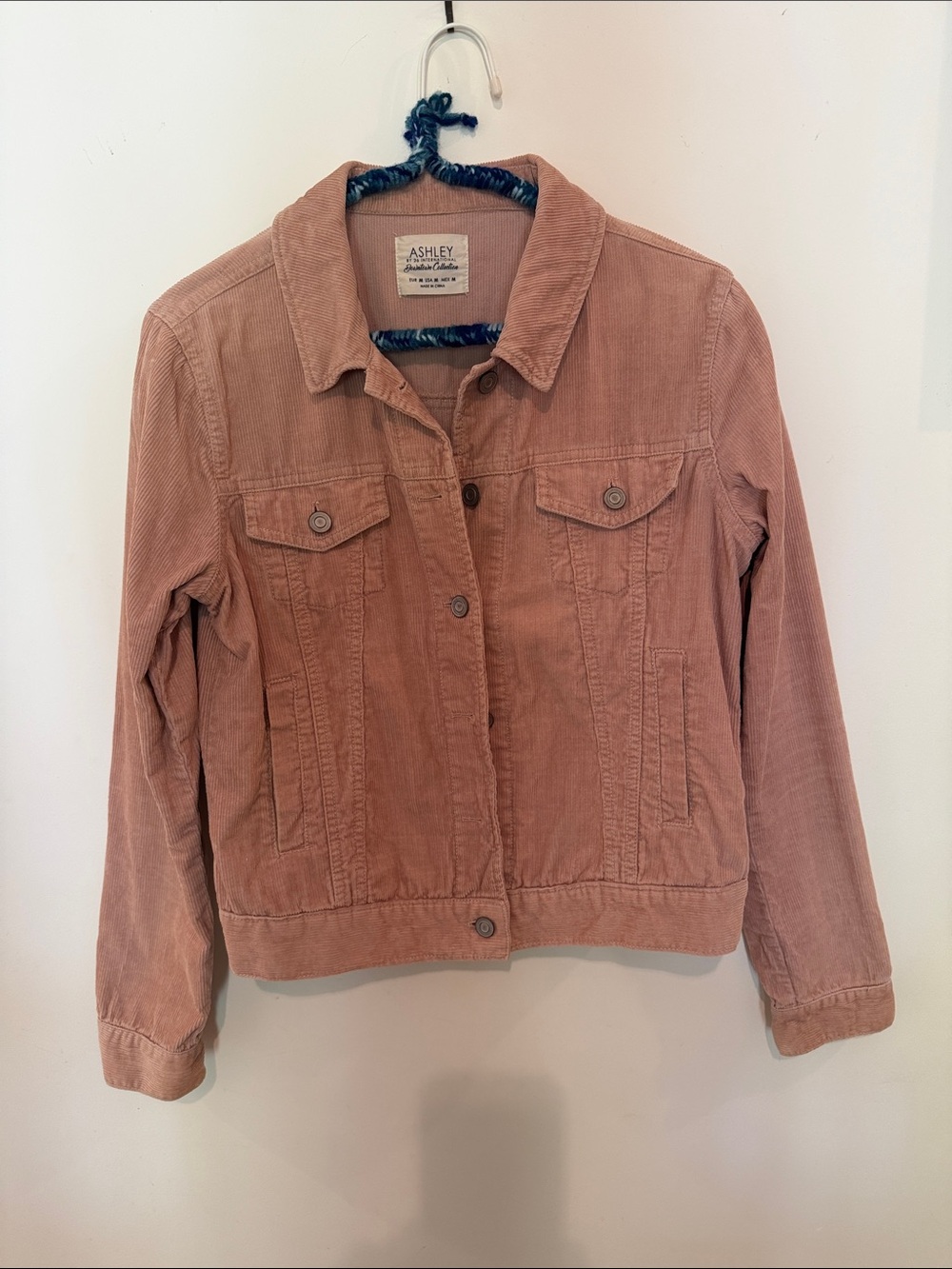 Dusky pink corduroy jacket